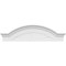 Ekena Millwork Segment Arch W/ Flankers Sunburst Architectural Grade PVC Pediment, 42"W x 11-1/2"H x 2-1/2"P PEDPS042X115SGF01 - alternate 3